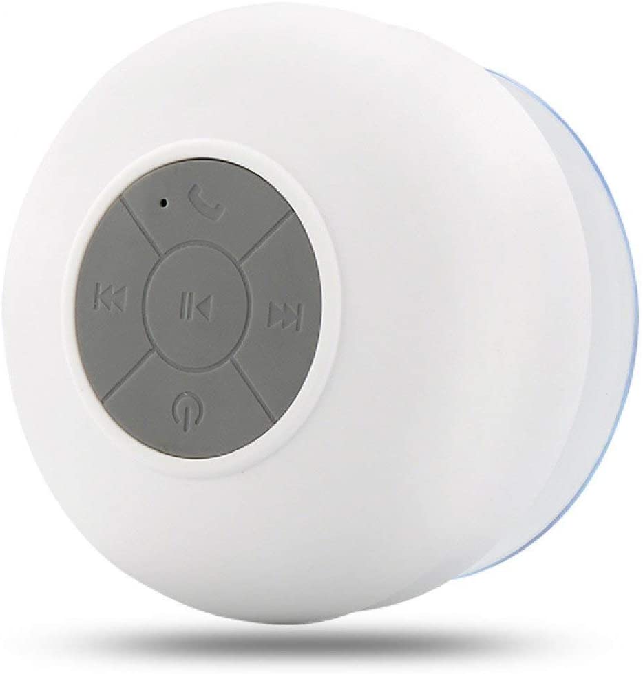 Portable Waterproof Shower Speaker-White
