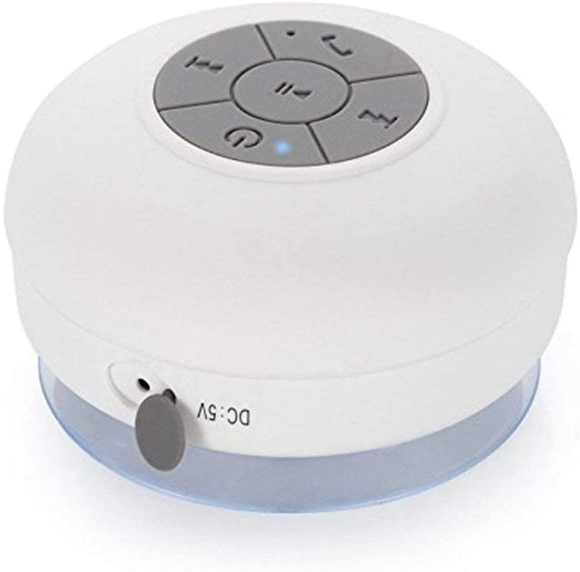 Portable Waterproof Shower Speaker-White