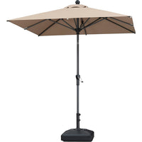 2.1 × 2.1 m UPF 50+ Tilt Patio Umbrella – Taupe