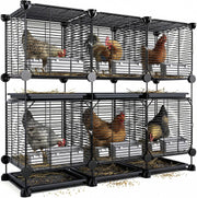 2-Level Metal Chicken & Small Animal Cage – 108 cm