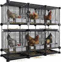 2-Level Metal Chicken & Small Animal Cage – 108 cm
