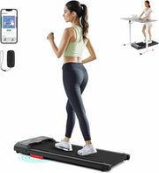 3-in-1 Under-Desk Walking Pad with Remote Control – Black & Red