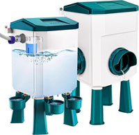 Automatic Chicken Feeder & Waterer Set – 8 kg Feed / 7 L Water