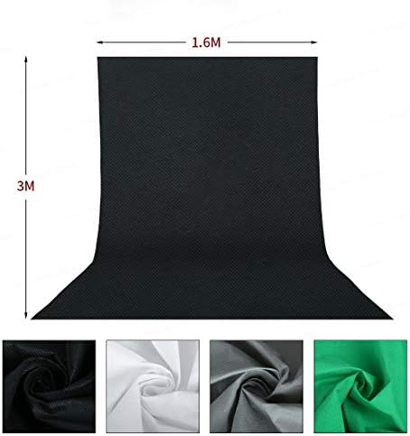 Complete 2700W Photography Studio Lighting Kit with 4 Backdrops