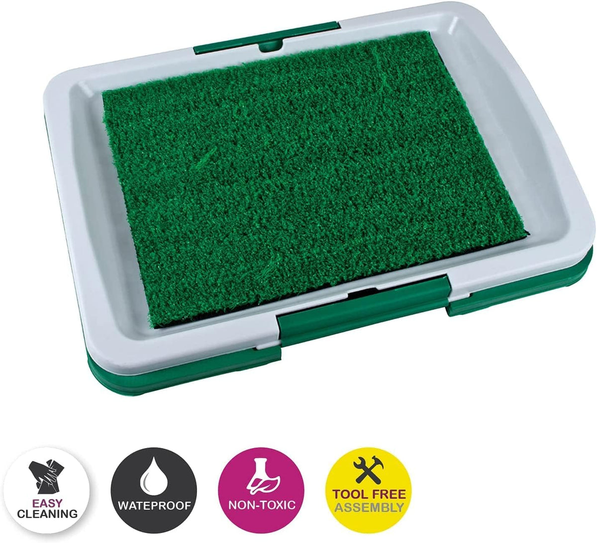 3-Layer Indoor Puppy Toilet Tray with Drainage Mat – 45 × 33 cm
