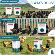 Automatic Chicken Feeder & Waterer Set – 8 kg Feed / 7 L Water