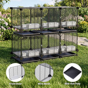 2-Level Metal Chicken & Small Animal Cage – 108 cm