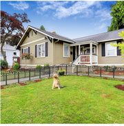 5-Panel Expandable Metal Garden Fence & Pet Barrier