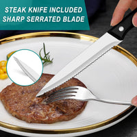 48-Piece Mirror-Polished Stainless Steel Cutlery Set for 8