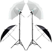 Complete 2700W Photography Studio Lighting Kit with 4 Backdrops