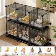 2-Level Metal Chicken & Small Animal Cage – 108 cm