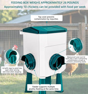 Automatic Chicken Feeder & Waterer Set – 8 kg Feed / 7 L Water