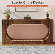 Rustic-Brown Wood Console Table
