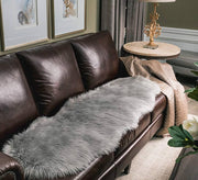 60 × 180 cm Pink Faux-Sheepskin Fur Runner