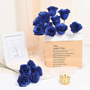 DIY Glitter Rose Bouquet Kit – 24 Artificial Roses