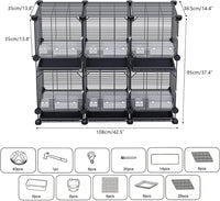 2-Level Metal Chicken & Small Animal Cage – 108 cm