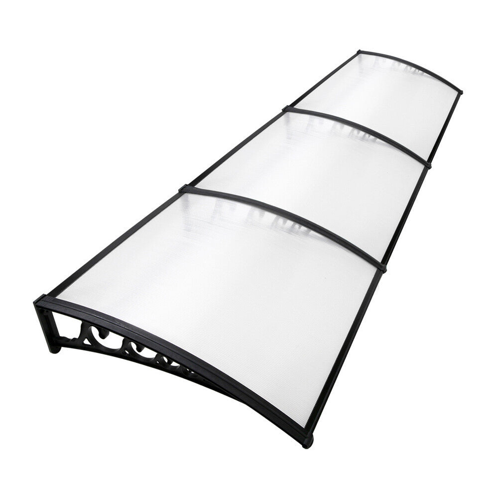 Window Door Awning 1mx3m Transparent
