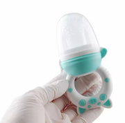 Baby Food Feeding Spoon Juice Extractor Pacifier cup Molars Baby feeding bottle Silicone Gum Fruit Vegetable Bite Eat Auxiliary