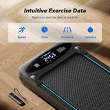 Walking Pad, Under Desk Treadmill for Home & Office, Small Treadmill with Max 3.8MPH 40 dB, 2 in 1 Quiet Portable Mini Treadmill with Remote Control, APP, LED Display