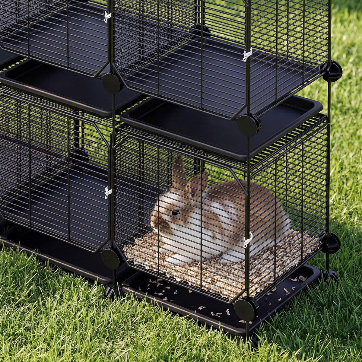 2-Level Metal Chicken & Small Animal Cage – 108 cm