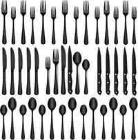 48-Piece Mirror-Polished Stainless Steel Cutlery Set for 8