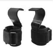 Weight-Lifting Hook Grips with Wrist Wraps