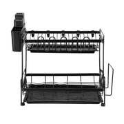 43 cm 2-Tier Dish Rack with 2 Drip Trays