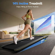 14% Incline 3-in-1 Ultra-Slim Walking Pad Treadmill – 158 kg Capacity