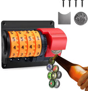 Wall-Mounted Bottle Opener with Cap Counter