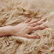 60 × 180 cm Pink Faux-Sheepskin Fur Runner