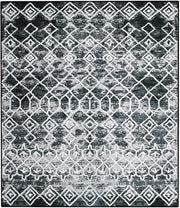 Black & Grey Soft Non-Slip Area Rug