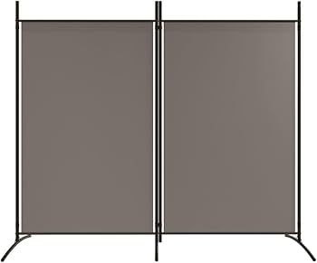 175 × 180 cm 2-Panel Folding Fabric Room Divider – 3 Colours