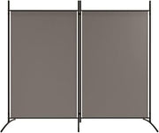 175 × 180 cm 2-Panel Folding Fabric Room Divider – 3 Colours