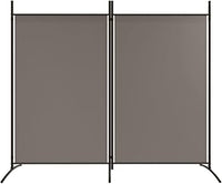 175 × 180 cm 2-Panel Folding Fabric Room Divider – 3 Colours
