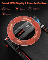 Walking Pad with Handle Bar, Anylife Incline Walking Pad Under Desk Treadmill, 2.5HP Portable Small Treadmills for Home, Compact Treadmill 150KG Capacity with LED Display