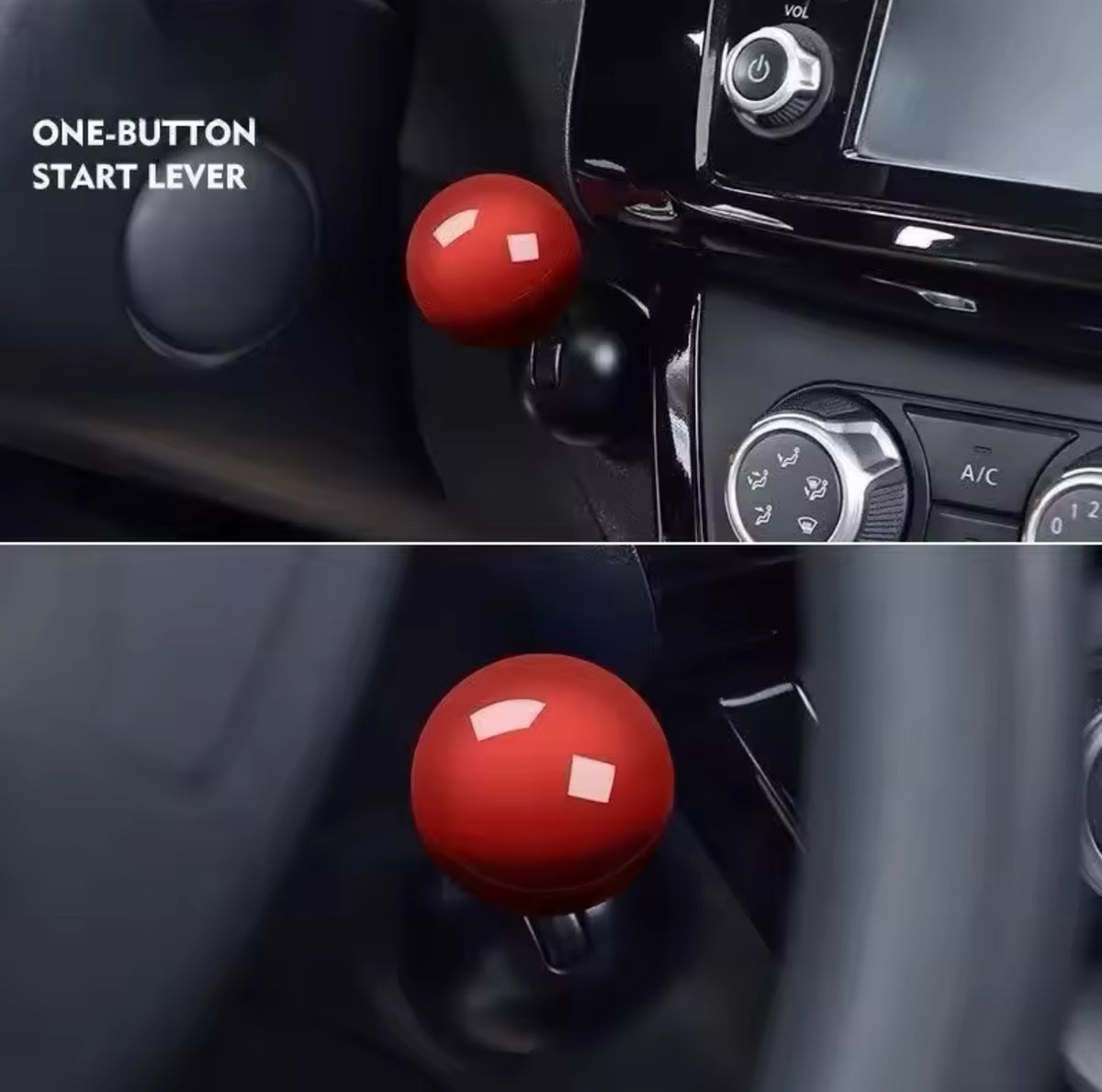 Decorative Flip Cover for Vehicle Push-Start Button – 2 Colours