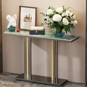 Emerald-Green Marble Console Table
