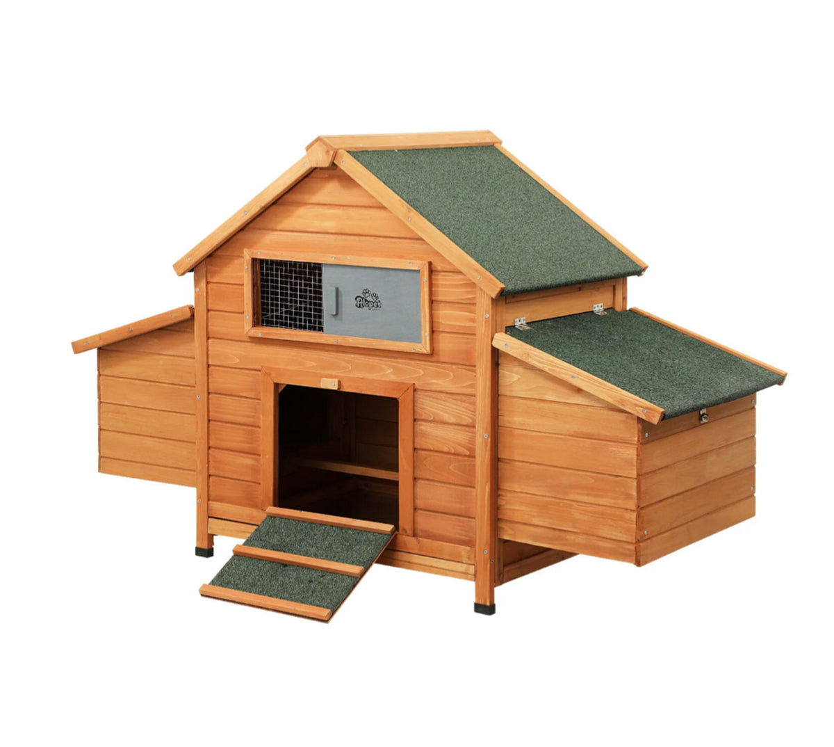 Large Wooden Chicken Coop & Rabbit Hutch with Run