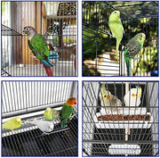 135cm Large Rolling Bird Cage with Storage Shelf & Removable Tray