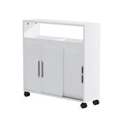 Bathroom Storage Cabinet Toilet Caddy With Wheels