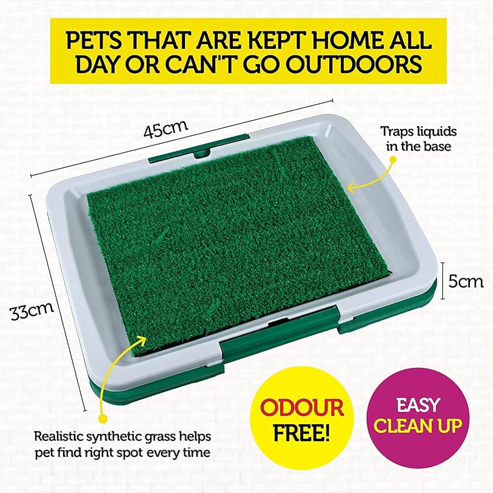 3-Layer Indoor Puppy Toilet Tray with Drainage Mat – 45 × 33 cm
