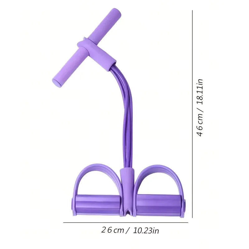 Resistance Band with Foot Pedals