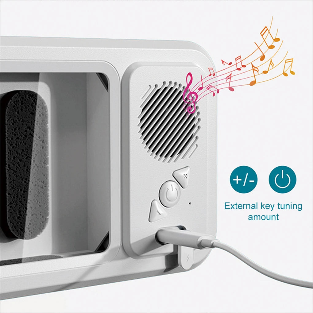 Splash-Resistant Shower Phone Holder with Bluetooth Speaker