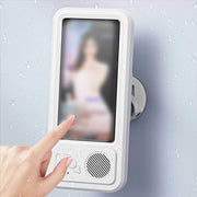 Splash-Resistant Shower Phone Holder with Bluetooth Speaker