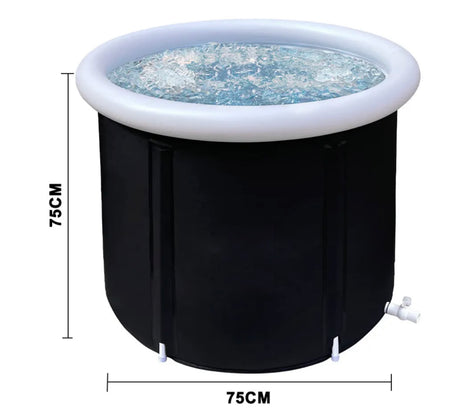Portable Ice Bath Tub Athletes Cold Hot Water Therapy Folding Bathtub