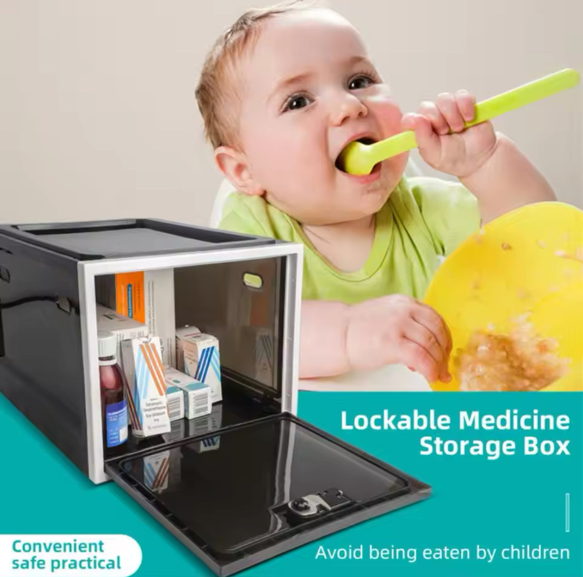 Lockable Refrigerator Storage Box – 3 Options