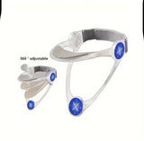 Adjustable neck brace, PP material, cervical support, anti-sagging straps with elastic pads, improve posture