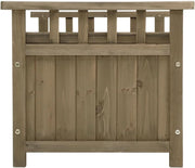 Wooden Outdoor Storage Bench – Brown, Up to 220 kg