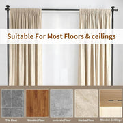 No-Drill Adjustable Floor-to-Ceiling Curtain Divider Frame
