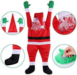 Christmas Hanging SANTA suit from on the Gutter Roof Outdoor Decoration Big 5FT